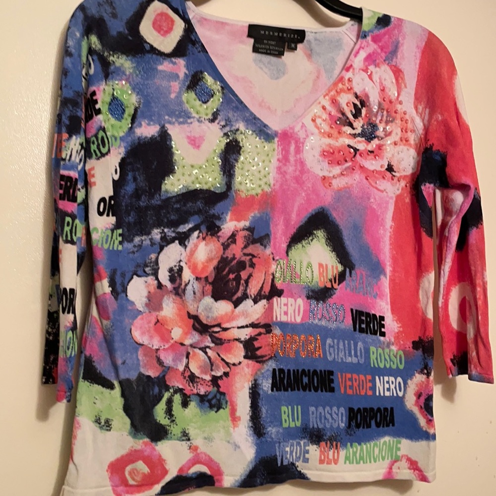 Multi color top
